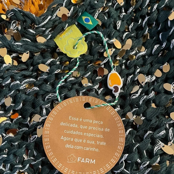 NWT FARM Rio Loose Knit Cardigan with sequins - Picture 2 of 9